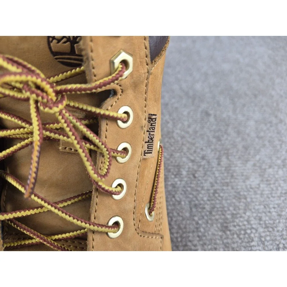 Timberland Oakwell Boots Men's Sz US 8.5M Leather 7-Eye Moc Lace Up Tan Ankle